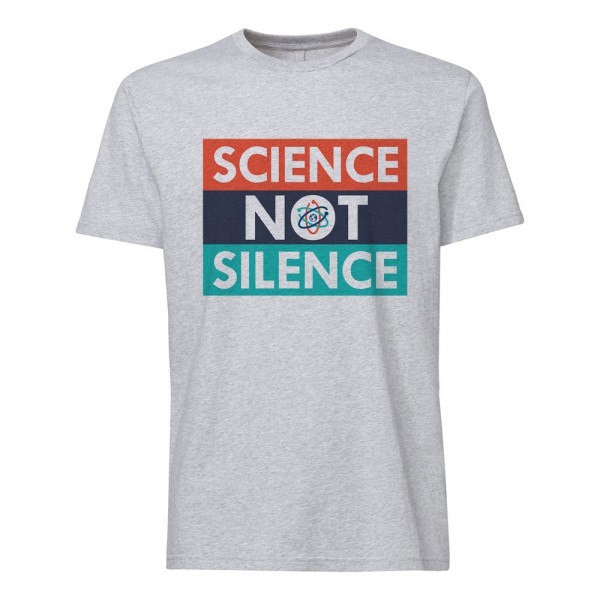 تی شرت  طرح Science not Silence