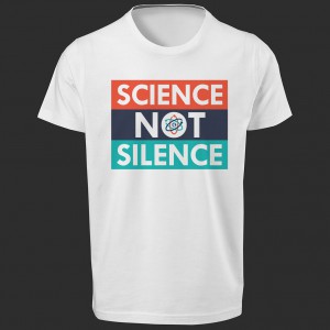 تی شرت  طرح Science not Silence