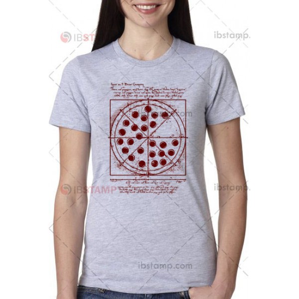 تی شرت طرح Vitruvian Pizza