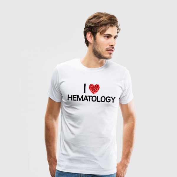 تی شرت  طرح I Love Hematology -1