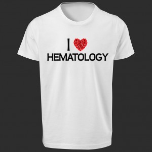 تی شرت  طرح I Love Hematology -1