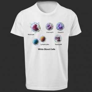 تی شرت  طرح White Blood Cells