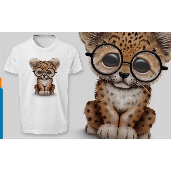 تی شرت طرح Cute Baby Cheetah