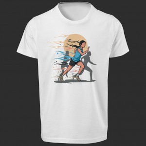 تی شرت طرح Running -2 