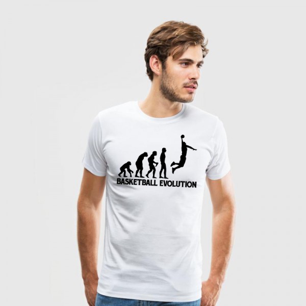 تی شرت طرح Basketball Evolution