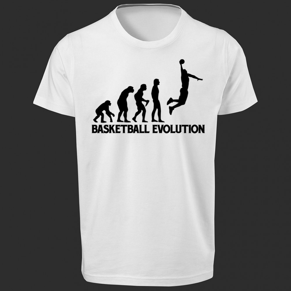 تی شرت طرح Basketball Evolution