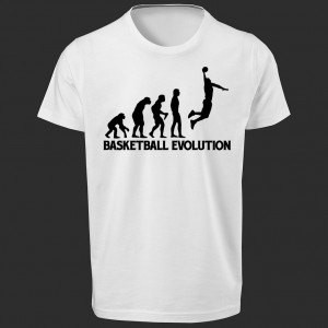 تی شرت طرح Basketball Evolution