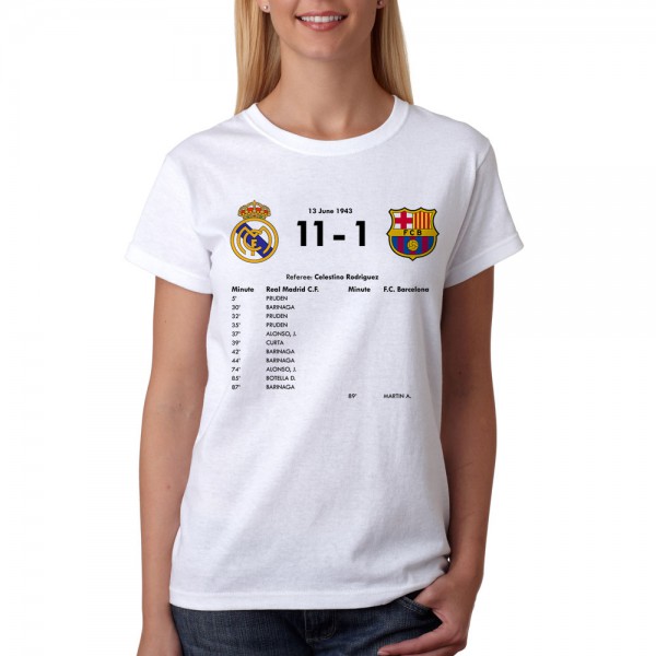 تی شرت رئال مادرید 11 - 1 بارسلونا