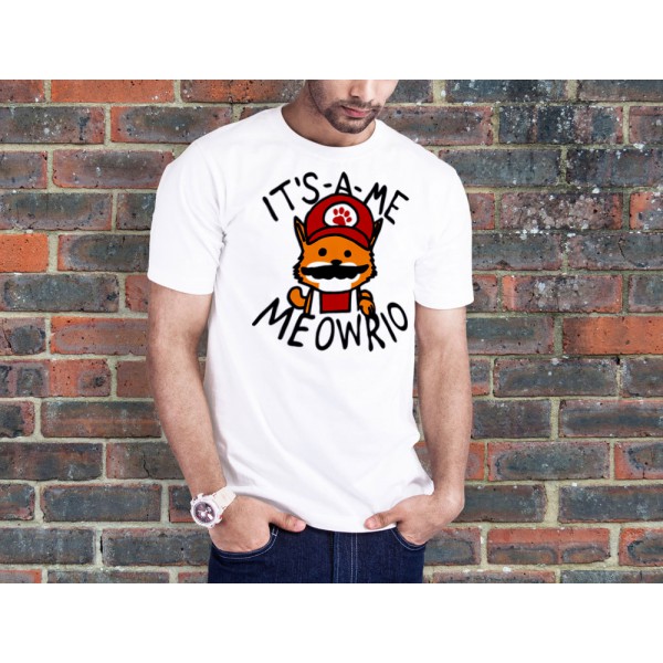 تی شرت طرح It's-a-me Meowrio 
