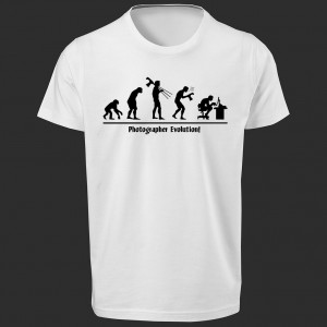 تی شرت طرح Photographer Evolution -1