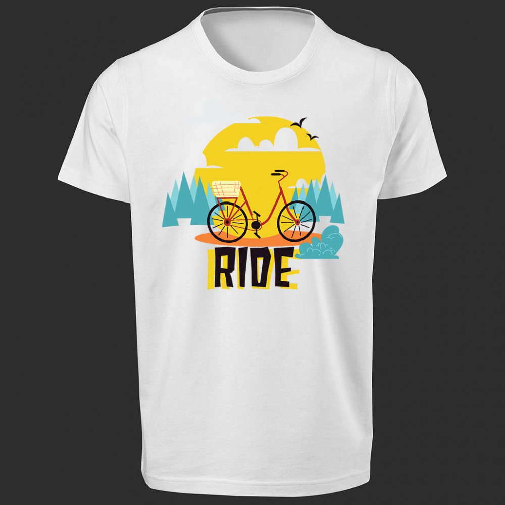 تی شرت  طرح Ride