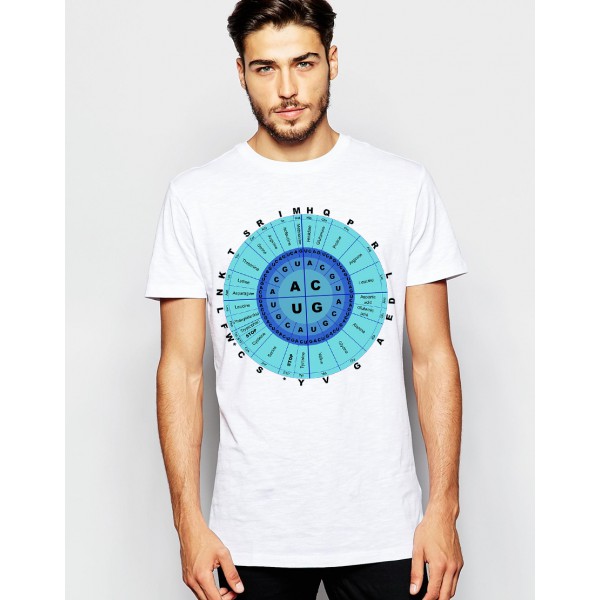 تی شرت طرح حلقه کدون های ژنتیکی