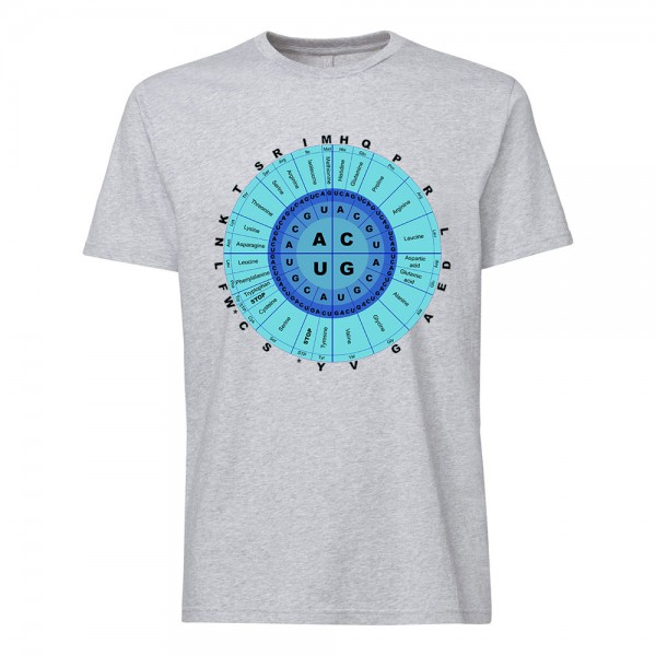 تی شرت طرح حلقه کدون های ژنتیکی 