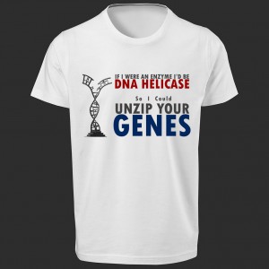 تی شرت طرح DNA Helicase