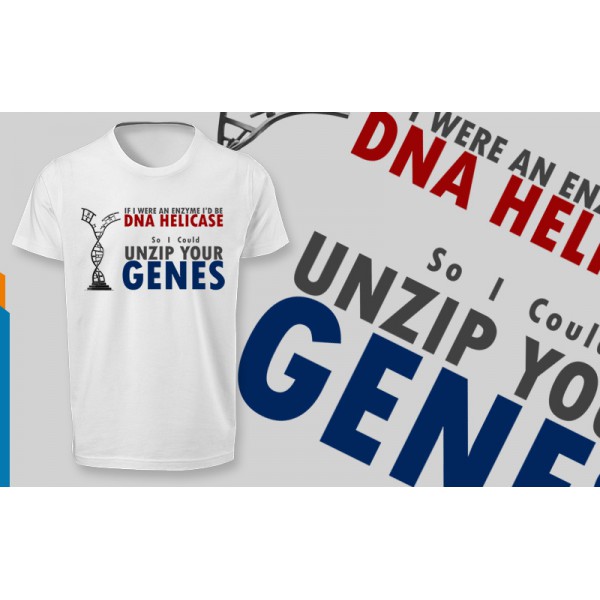 تی شرت طرح DNA Helicase