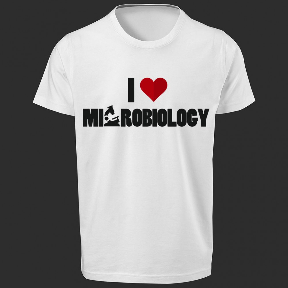 تی شرت طرح عاشق میکروبیولوژی