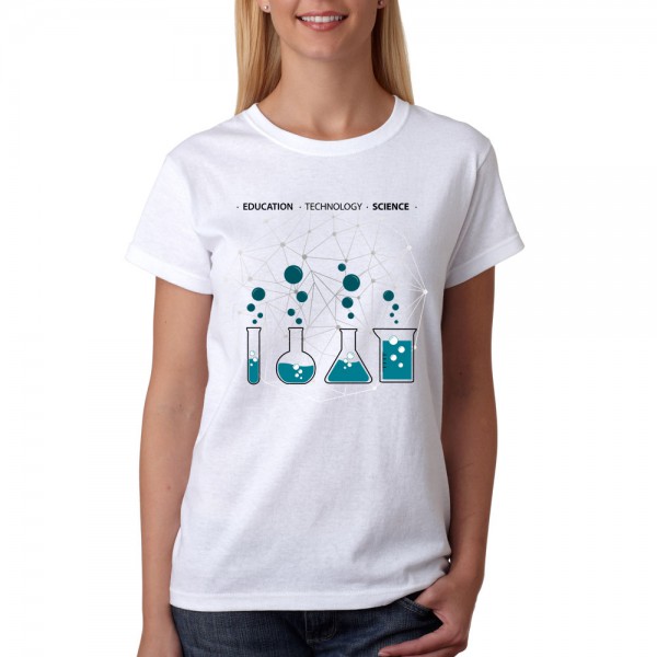 تی شرت  طرح گرافیکی آزمایشگاه