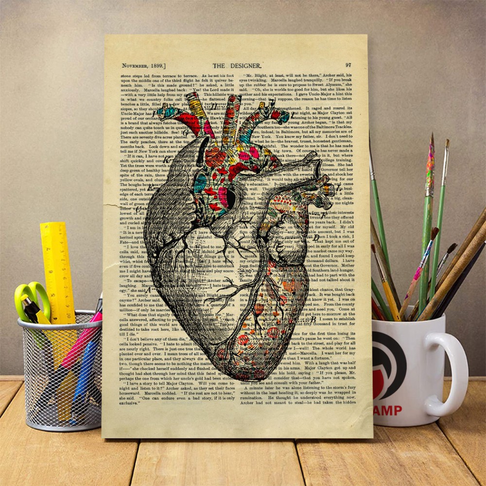 شاسی عکس آناتومی طرح قلب کد 4
