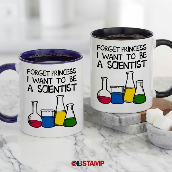 ماگ علمی طرح Forget Princess I Want to be a Scientist -1