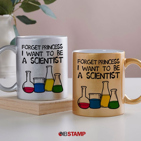 ماگ علمی طرح Forget Princess I Want to be a Scientist -1