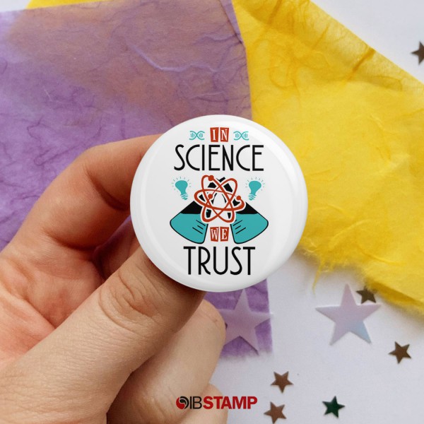 پیکسل علمی طرح In Science We Trust