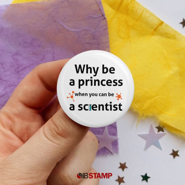 پیکسل علمی طرح Why be a Princess When You Can Be a Scientist